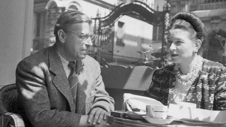 Jean Paul Sartre and Simone de Beauvoir 1954